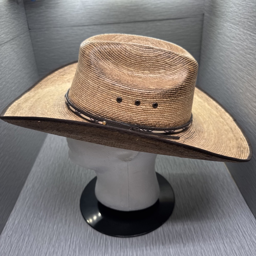 Jason Aldean by Resistol Amarillo Sky Cowboy Hat 7 3/8 Western Rodeo Concert - Picture 2 of 10
